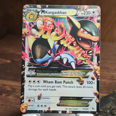 M Kangaskhan EX 79/106 Holo EX Rare Flashfire Pokemon