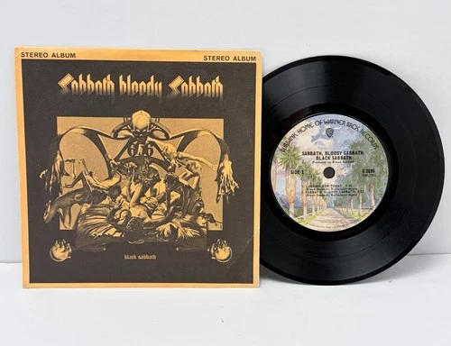 BLACK SABBATH~SABBATH BLOODY SABBATH~RARE 7" JUKEBOX 33RPM VINYL (1973) VG+ OZZY