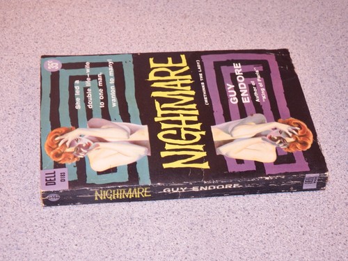 NIGHTMARE (Methinks the Lady) by GUY ENDORE First Ed. Dell 1945 Paperback D183 - Picture 3 of 4