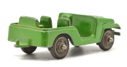 Druckguss Tootsie Spielzeug Armee Jeep grün - Bild 3 von 5