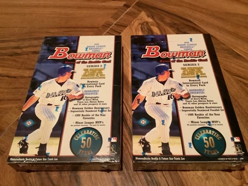 2 boxes 1998 Bowman series 2 MLB factory sealed box /Rookie Card For Carlos Lee?
