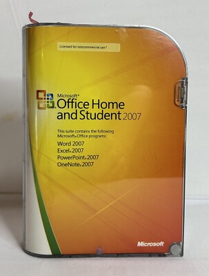 Microsoft Office 2007 Home Student 3 User Word Excel Powerpoint Windows 10 11