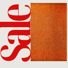 New Damask Design Sequins Embroider 4 Way Stretch Mesh Fabric By Yard