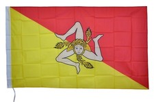 BANDIERA TRINACRIA SICILIA REGIONE SICILIANA FLAG 90X150 ALTA QUALITA' 