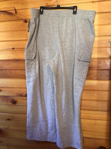 Grayson Threads Women’s 3X Heathered Gray Wide Leg Sweat Pants Joggers NWT - Picture 7 of 8