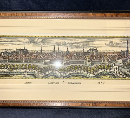 Hand Colored Historic Print Leiden Netherlands Panorama 1670 - Christiaan Hagen - Picture 19 of 23