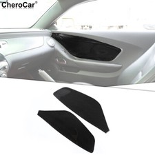 For 2012-2015 Chevrolet Camaro Interior Door Panel Decor Trim Soft Carbon Fiber
