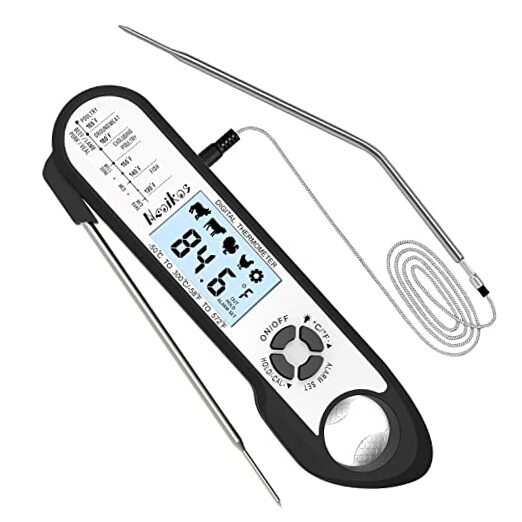 Digital Meat Food Thermometer - 2~3S Instant Read Cooking Thermometer, Black