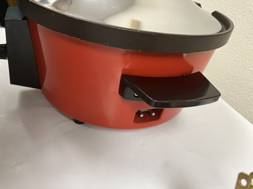 Vintage 1960s Panasonic Tempura-Fondue Cooker - Flaming Red - New / Open Box - Picture 6 of 18