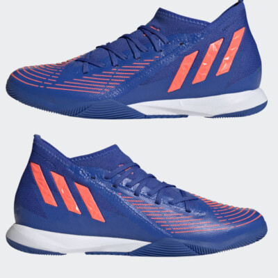 ADIDAS PREDATOR EDGE.3 INDOOR SOCCER SHOES BLUE RED ZAPATOS DE FUTBOL MEN SIZES
