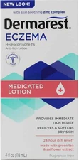 Dermarest Eczema Medicated Lotion 24 Hour Relief of Dry and Itchy Skin 4 Fl Oz
