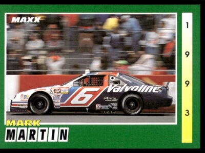 Mark Martin 1993 Maxx Race Cards # 85 Base