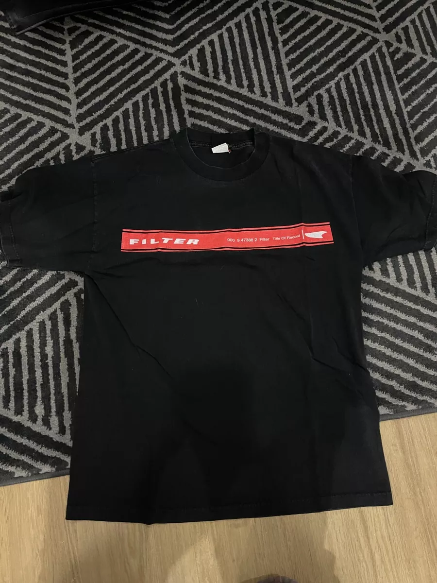 FILTER BAND Authentic Vintage RARE T Shirt Title of Record Size L