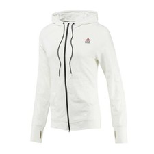 Reebok CrossFit Women's White Full Zip Jacquard Training Hoodie