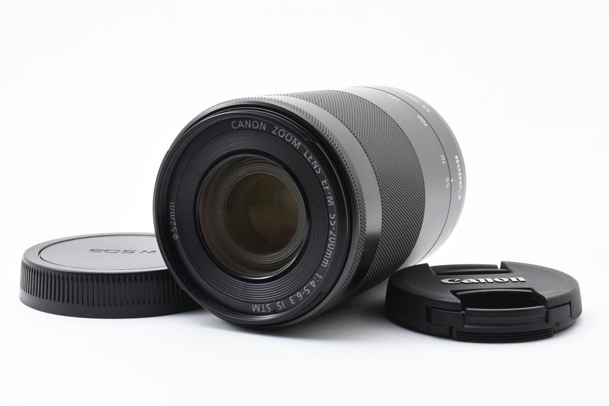 Canon EF-M 55-200mm f/4.5-6.3 IS STM Black From JAPAN [MINT Canon EF-M 55-200mm f/4.5-6.3 IS STM Black From JAPAN [MINT