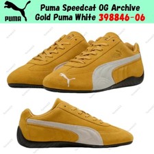 Puma Speedcat OG Archive Gold Puma White 398846-06 Men's Size
