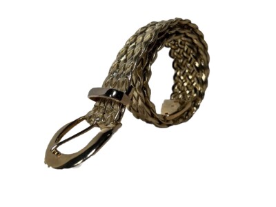 Braided Gold toned women's Belt 33.5  Accessorize Boho