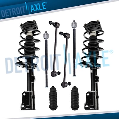 8pc Front Struts Tie Rods Sway Bars Kit for Town & Country Routan Grand Caravan