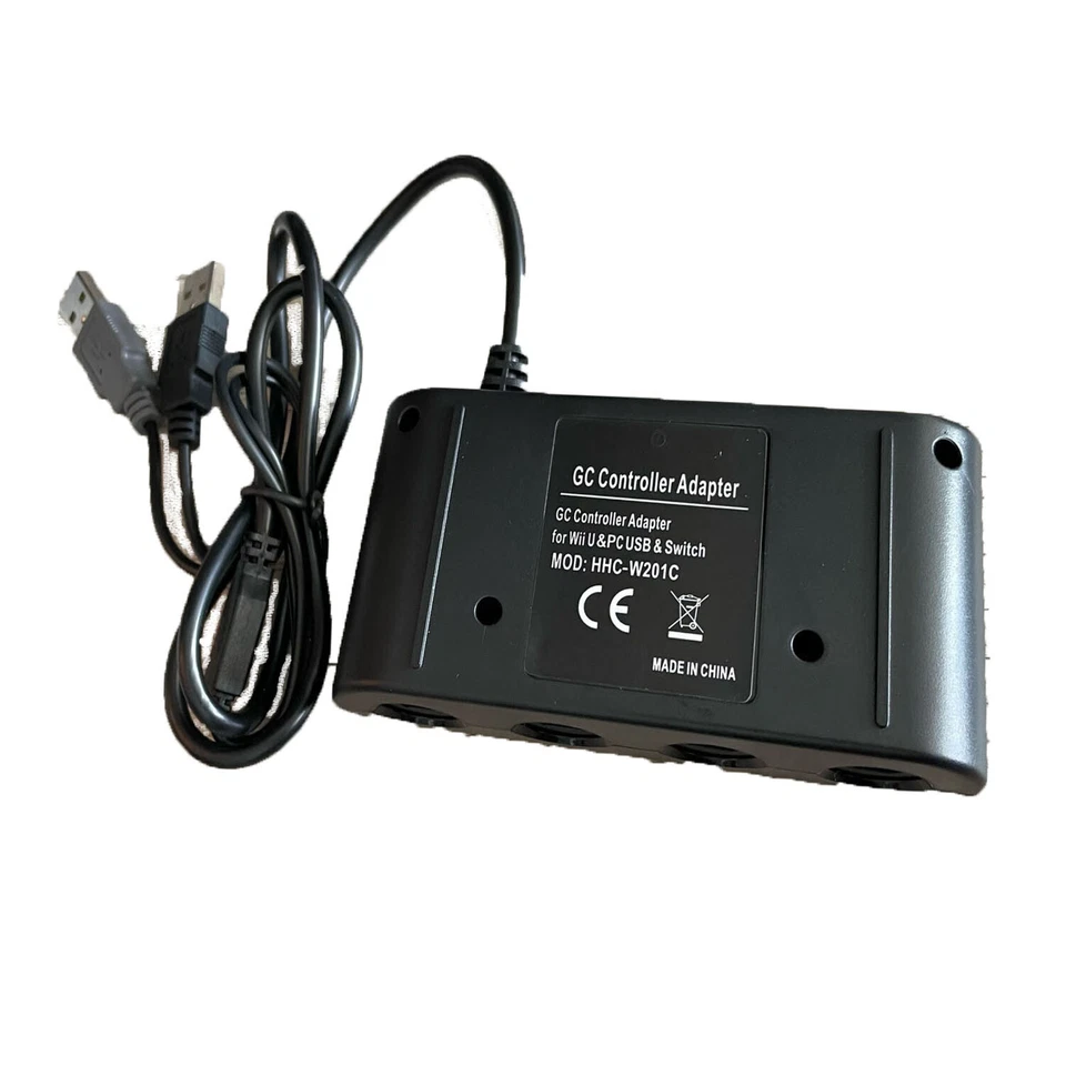 4 Port GameCube Controller Adapter For Nintendo Switch Wii U PC Super Smash Bros - Image 3 of 4