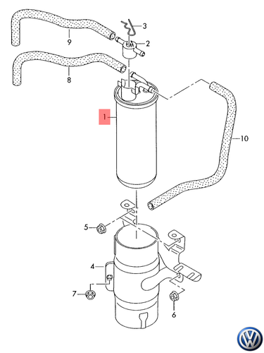 Original VW/Audi 4F0127401H Carburant A6 C6 (4F2) Avant (4F5) Toute Route 4FH - Photo 1 sur 8