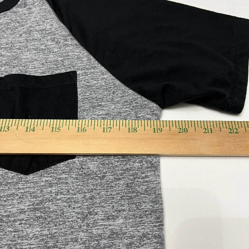 Camisa Dikotomy Para Hombre Talla XL Gris Jaspeado Negra Bolsillo Manga Corta Camiseta Foto 3 de 4