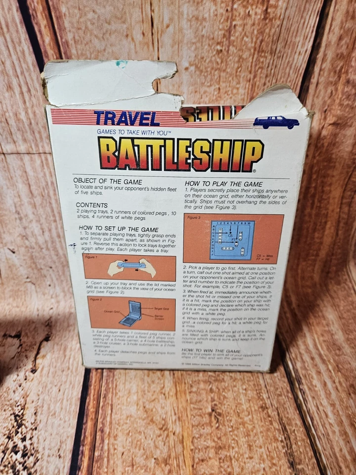 Travel Battleship by Milton Bradley 1986 COMPLETE  - Game #4419 - Vacation Game - Image 3 of 4