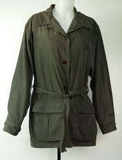 Exofficio Micro-twill Water Resistant Bark Green/brown Getaway Jacket Women's M