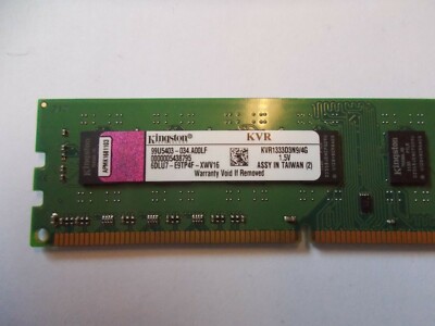 4gb Ddr3 Kingston 99u5458 Kingston 4GB UDIMM Ddr3-1333 Pc3-10600