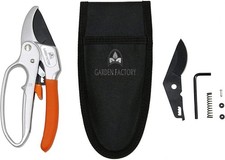 Set Gartenschere mit Zahnstange - Ersatzklinge und Feder
