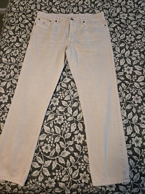 Brunello Cucinelli Jeans Light Beige Denim Button Fly Italy  Mens Size 54
