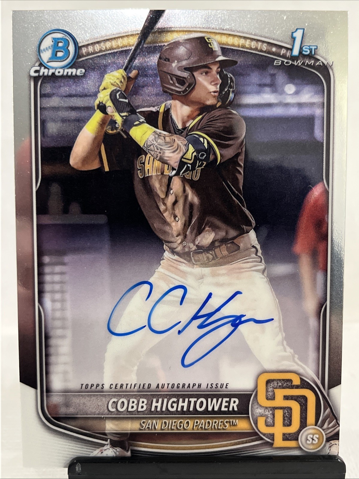 Cobb Hightower 2025 Bowman Chrome Auto #CPA-CHI San Diego Padres