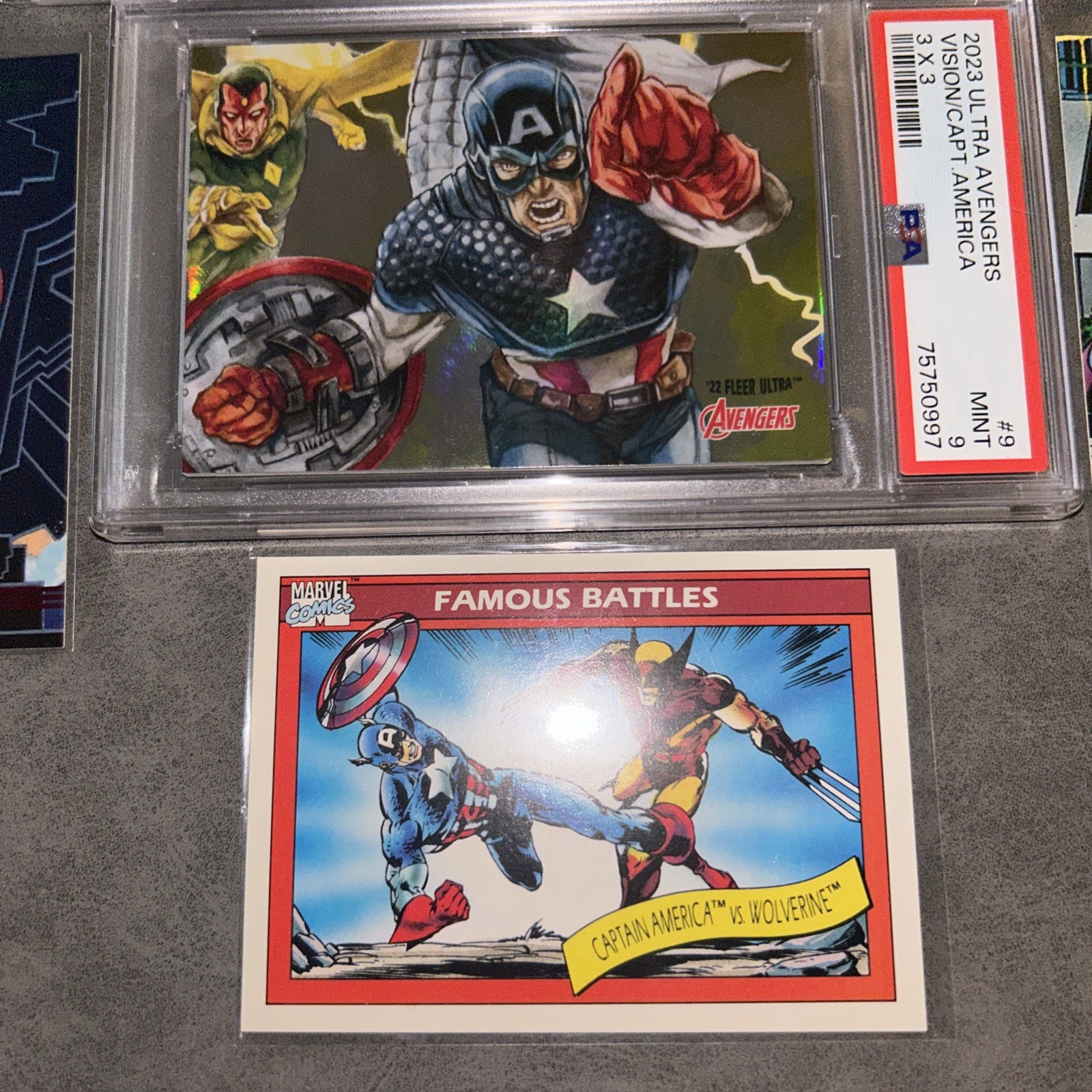 Marvel Captain America PSA 8-9 Mint card Marvel bonus Marvel trading cards view 16