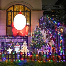 JMEXSUSS 300 LED Multicolor Christmas String Lights 8 Modes Indoor Outdoor