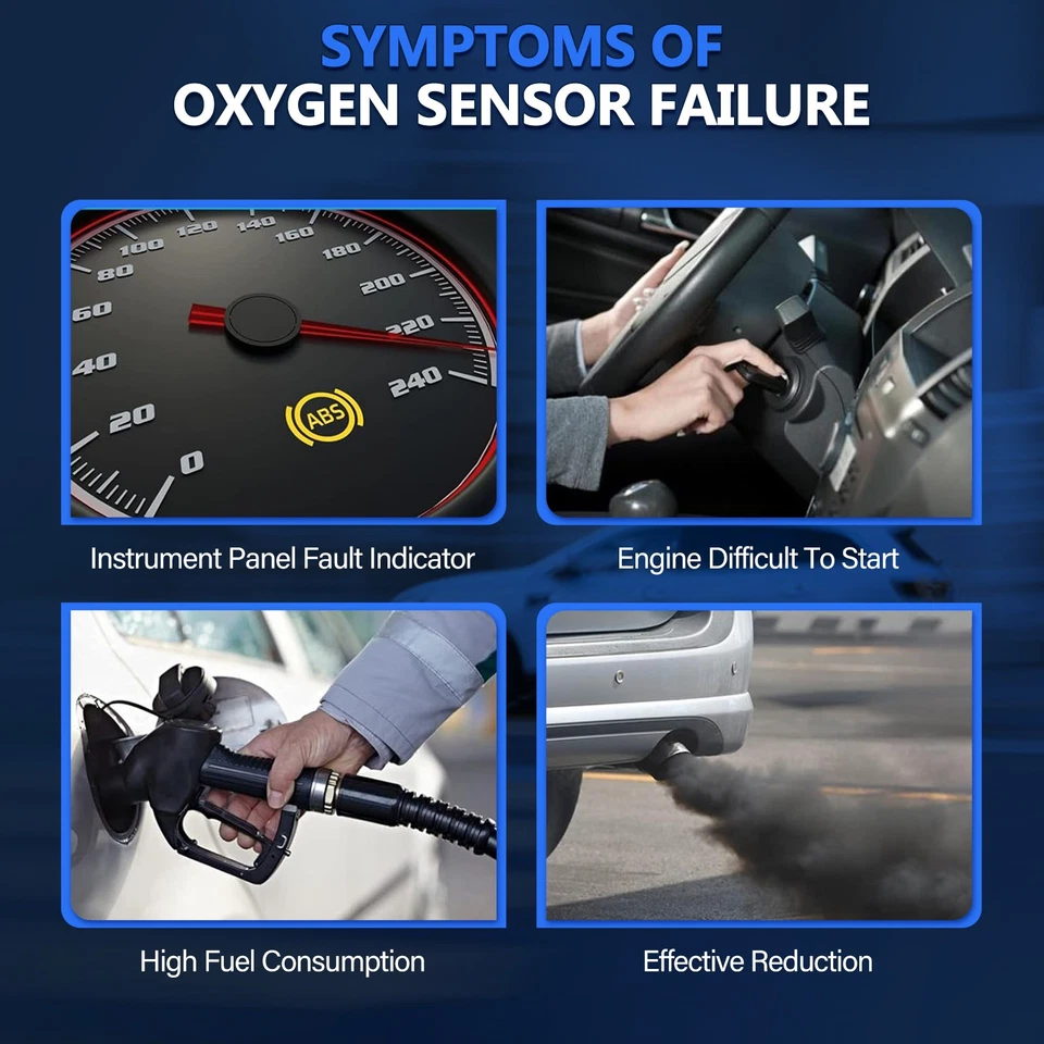 Sensor de oxígeno O2 ascendente y descendente 4 piezas para BMW 320i 325xi 330xi 525i 530i X3 Z3 Z4 Foto 4 de 4