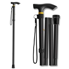 Walking Cane, Folding Cane for Man Women, Portable Lightweight 11", Black