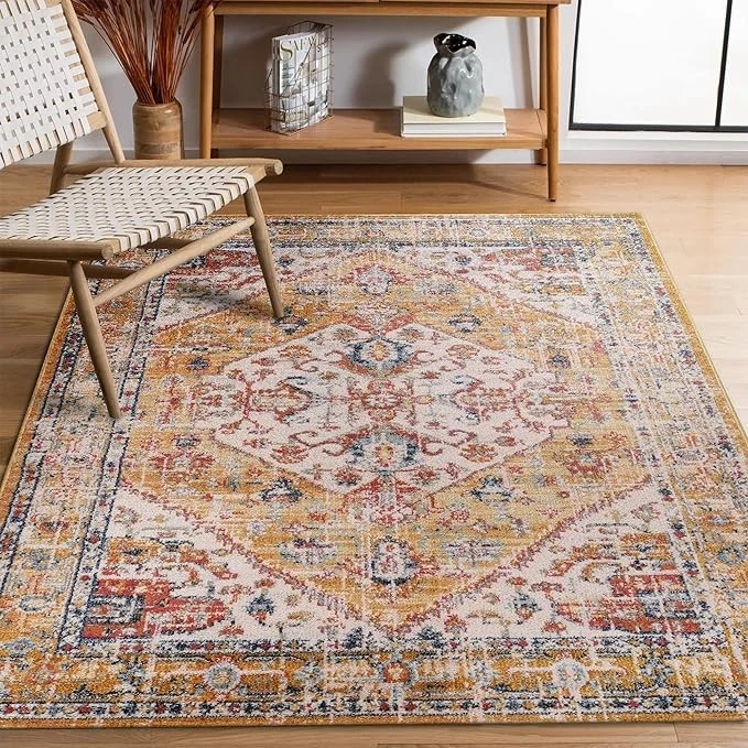 Vintage Large Area Rugs Oriental Rugs Non Slip Rugs Turkish Rug for Bedroom 7656
Opens in a new wind