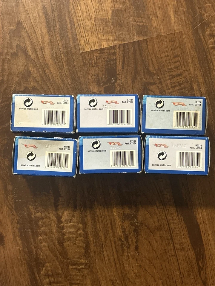 Hot Wheels Ferrari Enzo, Porsche, Bone, Purple,  Ford GTX1, 1:87 Scale Lot Of 6 - Image 2 of 4