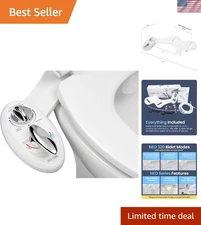 Elegant Dual Nozzle Bidet Attachment with Warm Water and Easy Installation