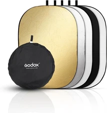 Godox 40"x60"/100x150cm Collapsible Photography Light Reflector, 5-in-1 Oval Mul