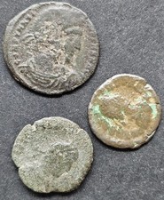 Roman bronze coins. Lot of 3 coins