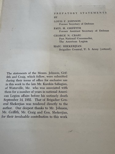 Rare - 1952 Armenian American World War Armenians Armenia History James Tashjian - Picture 4 of 19