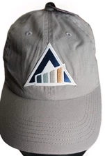 Official Gelante Brand Men's Gray Triangle Figure Ball Cap One Size New