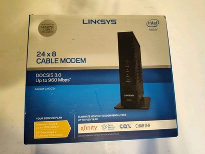 Linksys CM3024 High-Speed DOCSIS 3.0 Cable Modem 24x8 