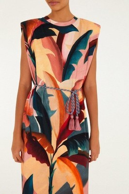 NWT AUTH FARM RIO Atlantic Rainforest Organic Cotton T-Shirt Midi Dress  LARGE L | eBay