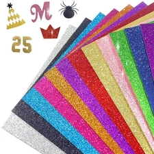 Glitter Cardstock 250 GSM 40 Sheets 20 Colors A5 Paper for Crafts