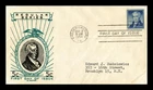 DR JIM STAMPS US COVER JAMES MONROE 5C FIRST DAY ISSUE GEORGE THERMOGRAPHED