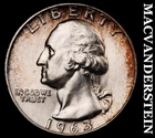 1963-D Silver Washington Quarter - Choice Gem Brilliant Unc  Lustrous  #i6474