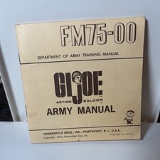 Hassenfeld Bros. G.I. Joe Action Soldier Army Manual Paper Military 1964 FM75-00