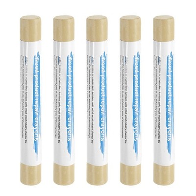5pcs Wood Filler Sticks Wax Sticks for Scratches Wooden Holes Golden Oak B
