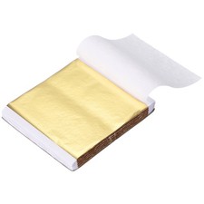 200 Sheet Gold Leaf Sheet, 3.3"x3.7" Booklet Paper,K Gold